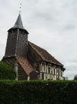 Hrázděný kostelík v Chatillon s. Broué