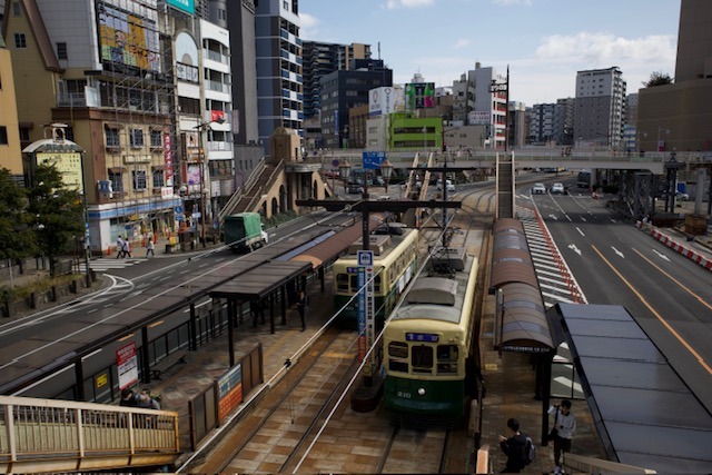 Nádraží tramvají v Nagasaki