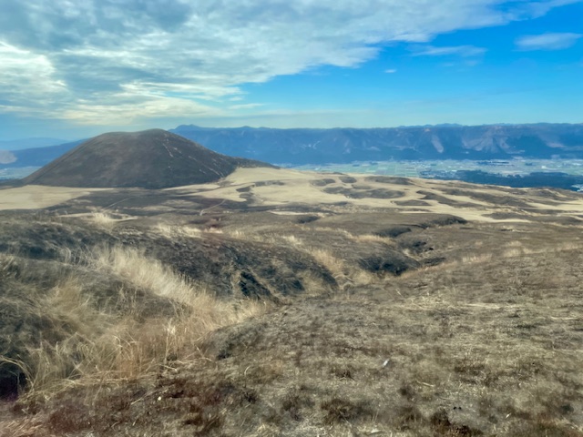 Pohled na vulkán Aso