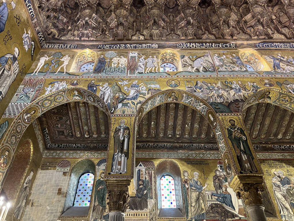 Biblické výjevy v mozaikách