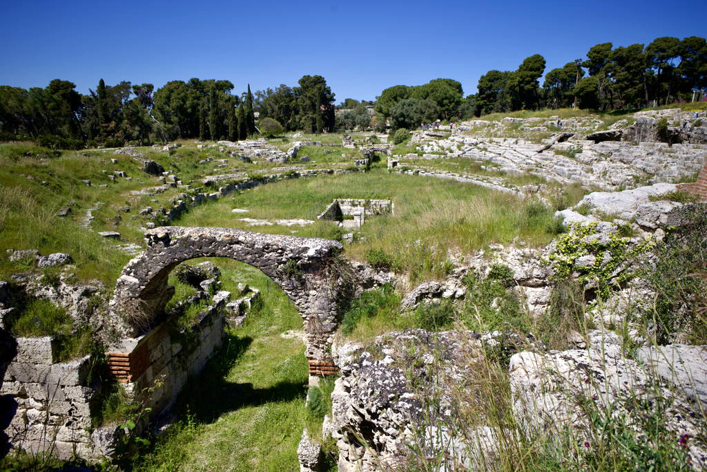 Zbytky římského amfiteátru